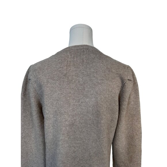 NWT XL Stitches & Stripes Beige Ribbed Sweater Acrylic/Cotton Blend - Picture 7 of 13